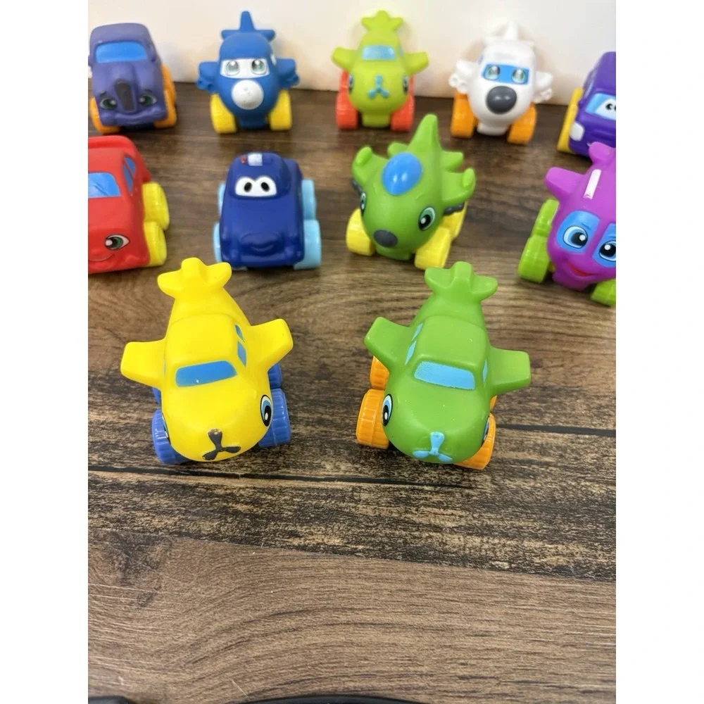 Lot of 11 Mini Plastic Chunky Cars Airplanes Trucks Vehicles Chuck Unbranded Car